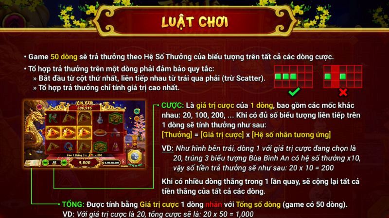 Luật chơi đơn giản chi tiết cho dân cược Nổ Hũ Xin Xăm 
